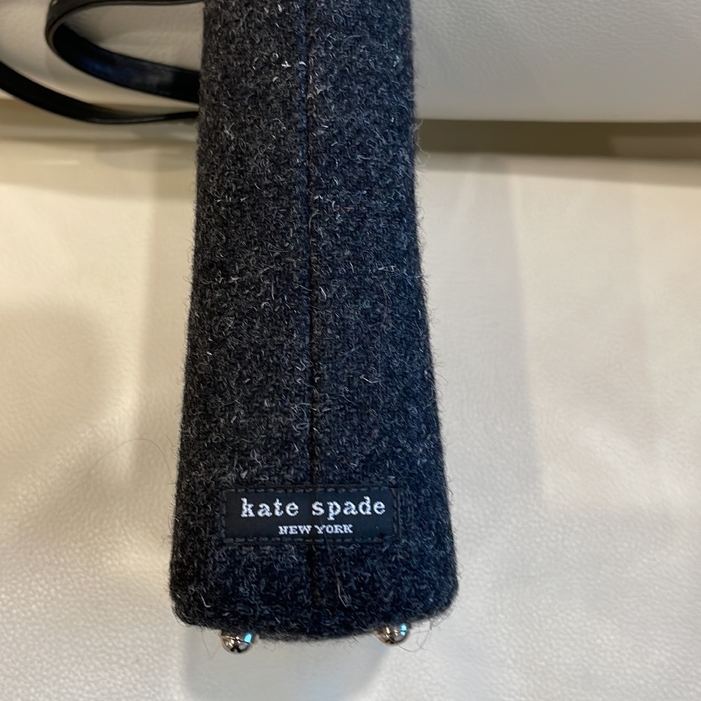 Kate Spade gray wool clutch purse - Picture 6 of 9